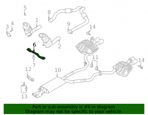 Кронштейн катализатора Ford Explorer 20-24 3.0T