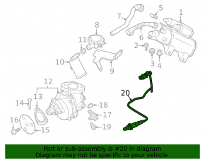 Лямбда-зонд второй BMW 6 F06 F12 12-18 3.0T N55