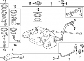 Топливный бак Honda Accord 23-26 hybrid