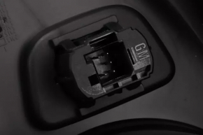 Накладка центральной консоли задняя подстаканники Chevrolet Volt 16- черная, без прикуривателя и кнопок, под чистку