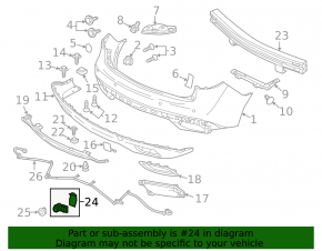 Парктроник задний Acura MDX 14-16 с кольцом