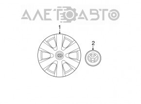 Колпак R16 Toyota Camry v40 под покрас