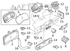 Щиток приборов Nissan Rogue 21-21 154к, царапины