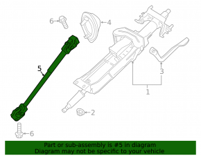 Рулевой карданчик BMW 3 F30 12-18 RWD