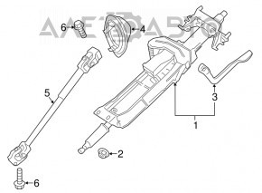 Рулевой карданчик BMW 3 F30 12-18 RWD