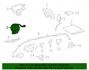 Шлейф руля Toyota Sienna 11-18 с датчиком угла