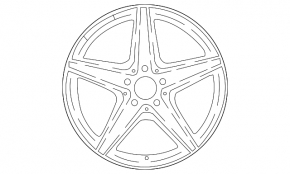 Комплект дисков колесных R18 x 8,0J ET43 Mercedes W213 E 17-23 AMG, бордюрка, под прокат, под ремонт