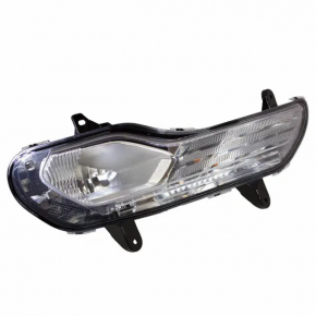 Semnalizare dreapta pentru Ford Escape MK3 13-16, pre-oprire, albă, cu proiectoare de ceață