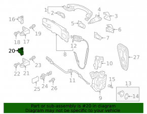 Петля двери нижняя передняя левая Volkswagen ID.4 23-26 2 части