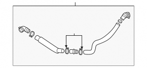 Furtun de răcire inferior Hyundai Santa FE 21-23 2.5