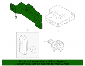 Антенна keyless Nissan Ariya 23-26 задняя