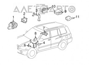 Кронштейн ABS Lexus RX400h 06-09 верхний