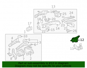 Подкрылок передний левый Toyota Avalon 07-12