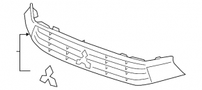 Решетка радиатора grill Mitsubishi Outlander Sport ASX 16-17 рест