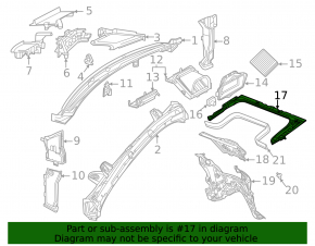 Пластик моторного отсека Mercedes W167 GLE 350 450 20-26