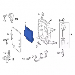 Блок ECU компьютер двигателя Ford C-max MK2 13-18