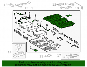Аккумуляторная батарея ВВБ в сборе Toyota Highlander 11-13 hybrid