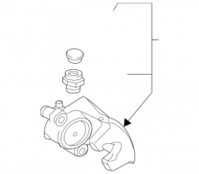 Etrier frână dreapta față pentru Land Rover Range Rover Velar 18-20, 1 piston, 349mm