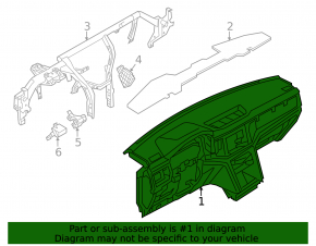 Bord negru VW Atlas 25-25 cu AIRBAG, fără proeminență