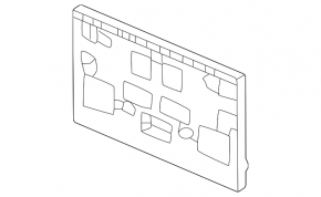 Площадка номерного знака передняя Honda Civic XI FE/FL 22-24