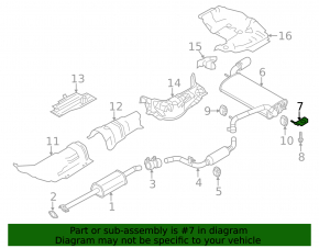 Suportul de evacuare din spate dreapta pentru Ford C-max MK2 13-18