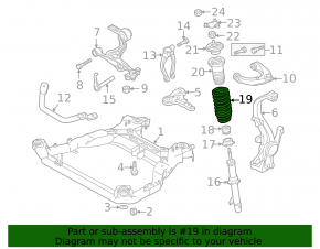 Пружина передняя левая Mazda6 09-13