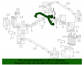 Conductă intercooler dreapta jos Audi Q8 22-26 3.0