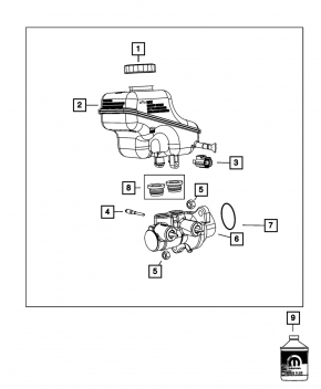Бачок ГТЦ Dodge Charger 11-23