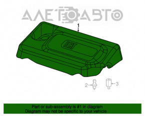 Накладка двигателя Fiat 500L 14-16 1.4T