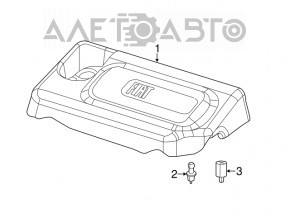 Накладка двигателя Fiat 500L 14-16 1.4T