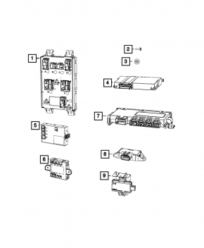 Modulul de control al caroseriei Dodge Charger 15-20