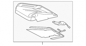 Tapițerie scaun pasager Lexus UX200 UX250h 19-22, piele neagră, încălzită, perforată