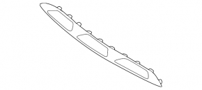 Ornamente cromate pentru bara față Mercedes GLE 350 450 20-23, pachet AMG