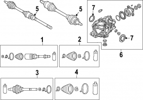 Arbore punte față dreapta Mazda CX-90 24-26 3.3