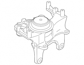 Подушка двигателя левая Nissan Rogue 21-21 2.5