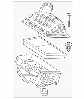 Корпус воздушного фильтра в сборе BMW X1 U11 24-26 M35i xDrive