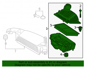 Корпус воздушного фильтра в сборе BMW X1 U11 24-26 M35i xDrive