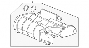 Canister cu amortizor de carbon Acura TLX 15- FWD nou original