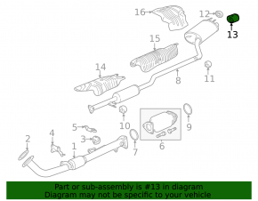 Насадка глушителя Honda Accord 13-17 2.4 хром, царапины, примята