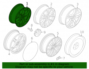 Диск колесный R18 x 7,5J BMW X1 F48 16-20 Style 569