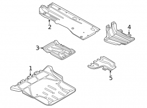 Protecție motor pentru Audi A3 22-26