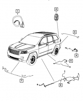 Cablare Jeep Grand Cherokee WK2 11-22