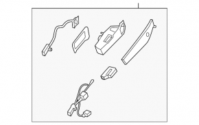 Ручка двери багажника Ford Ecosport 18-22 keyless