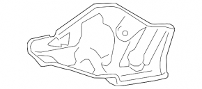 Защита коллектора левая Toyota Sequoia Tundra 08-16 4.6 5.7