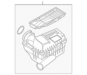 Корпус воздушного фильтра VW CC 08-17
