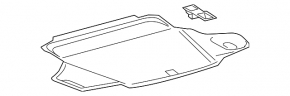 Пол багажника Lexus ES350 13-18 черный