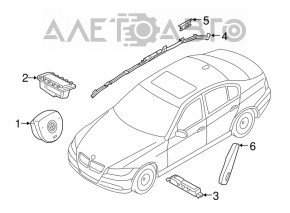 Подушка безопасности airbag коленная водительская левая BMW 4 F32/33/36 14-20