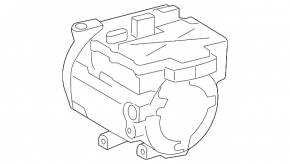 Compresorul de aer condiționat pentru Lexus RX400h 06-09