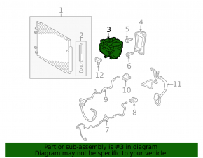 Compresorul de aer condiționat pentru Lexus RX400h 06-09