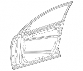 Дверь голая передняя правая Mercedes W167 GLE 350 450 20-26